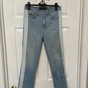 Veronica beard Carly Air Tux Striped Kick Flare sz 27